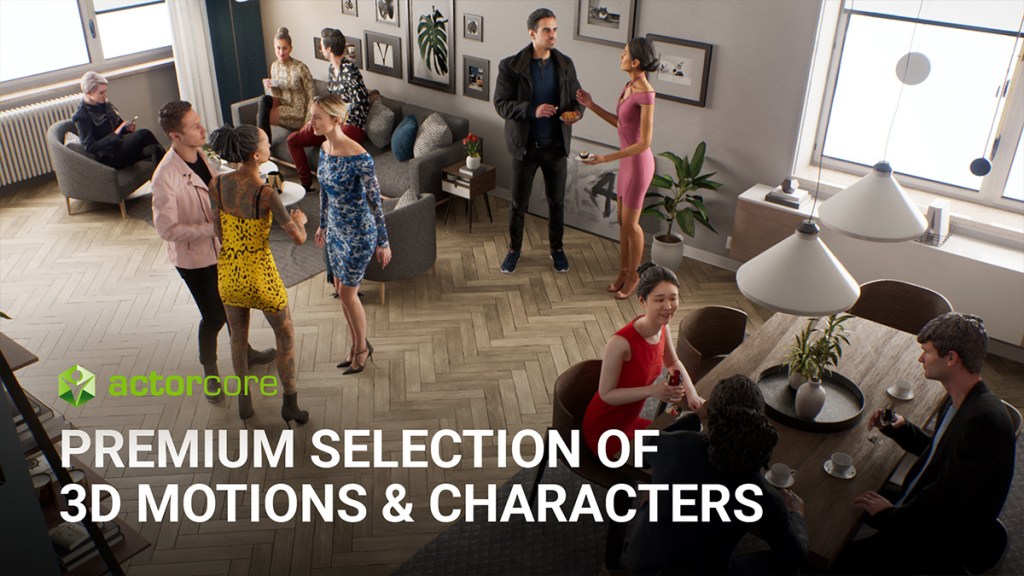 ActorCore provides a premium selection of 3D motions and characters.