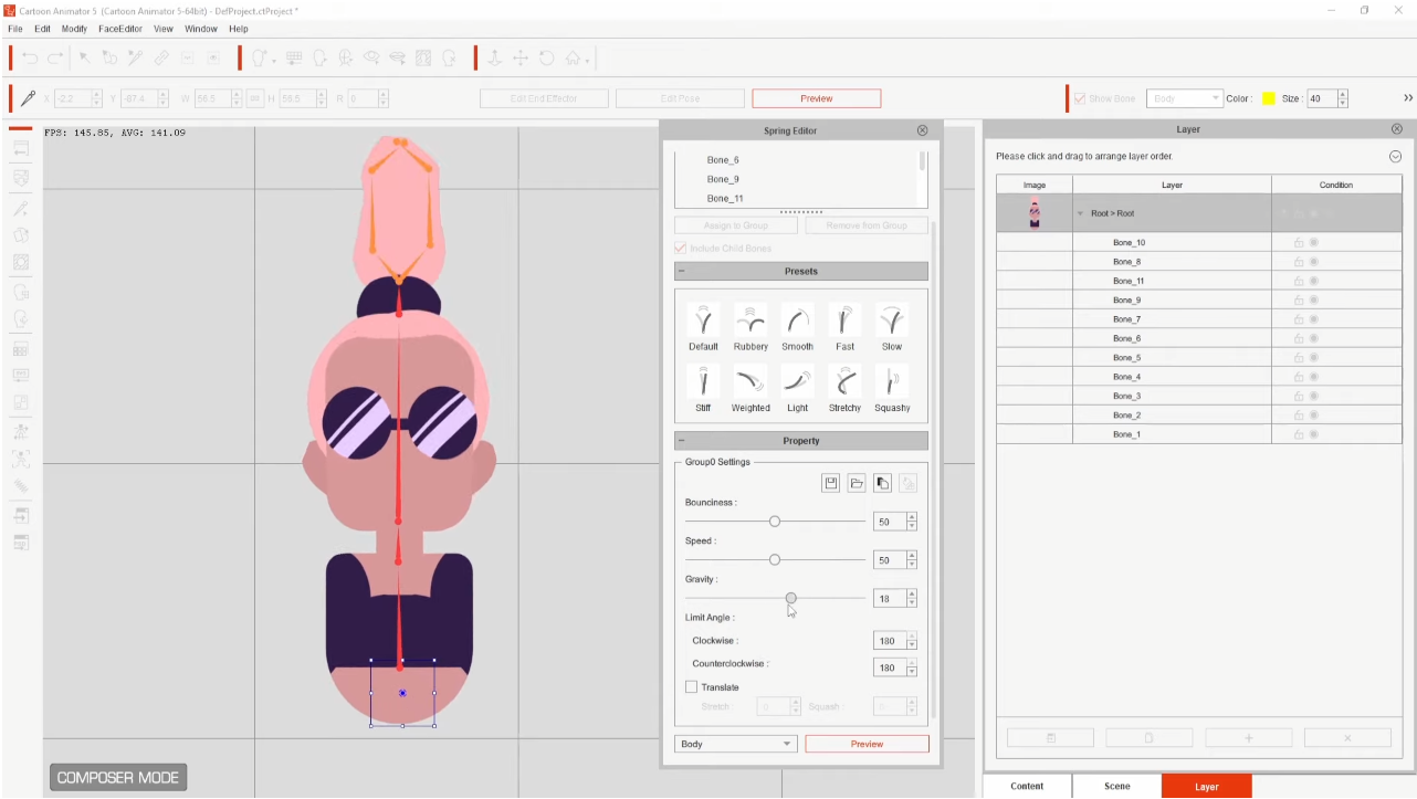 How to Enliven 2D Characters and Props with Spring Animation in Cartoon ...