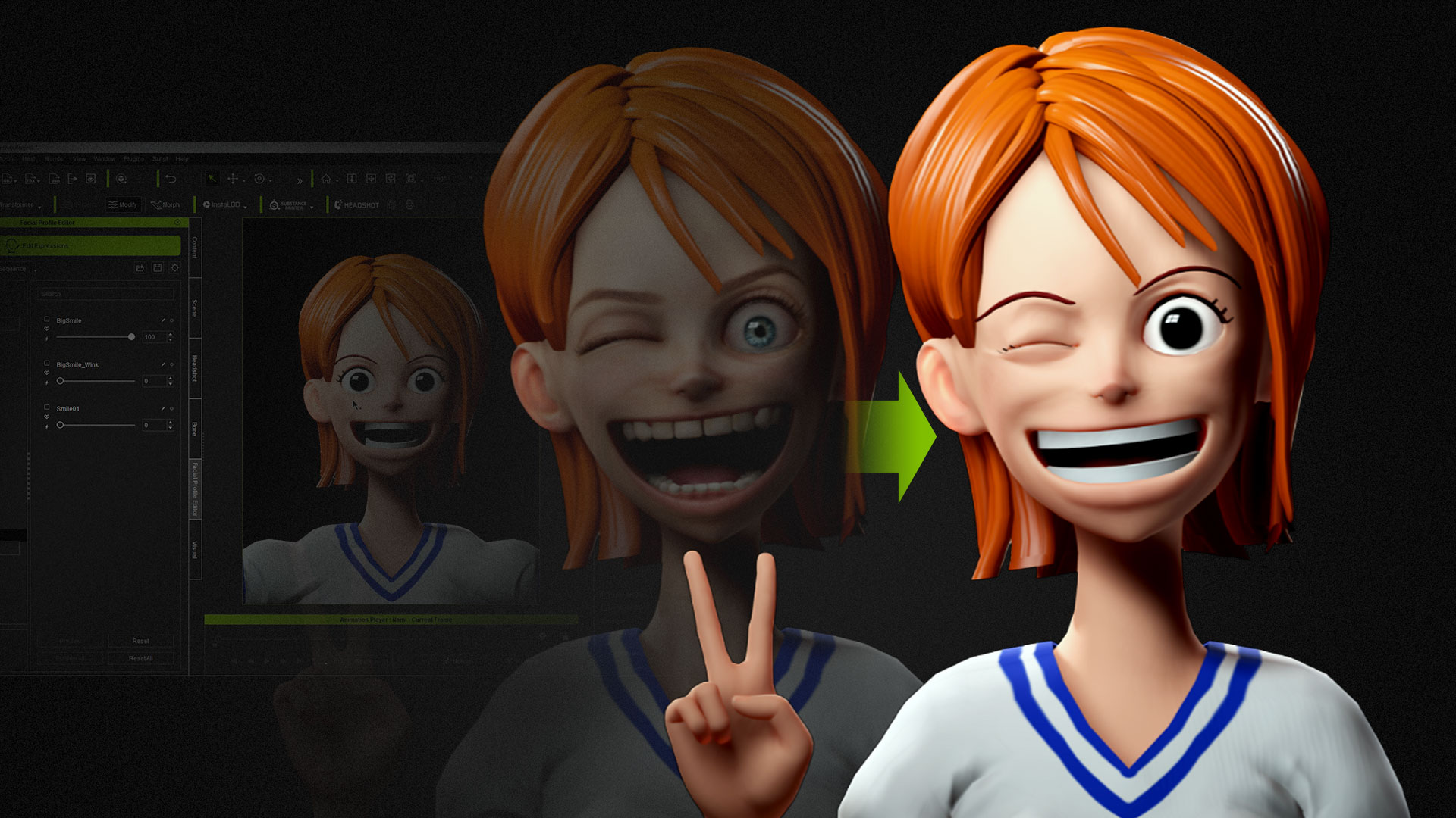 How to Customize Eyes and Teeth in Character Creator for One Piece