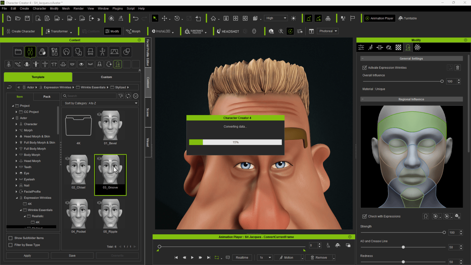 Generating Distinctive and Dynamic Wrinkles for Toon Characters ...
