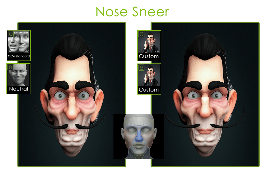 Nose Sneer Expression with Character Creator