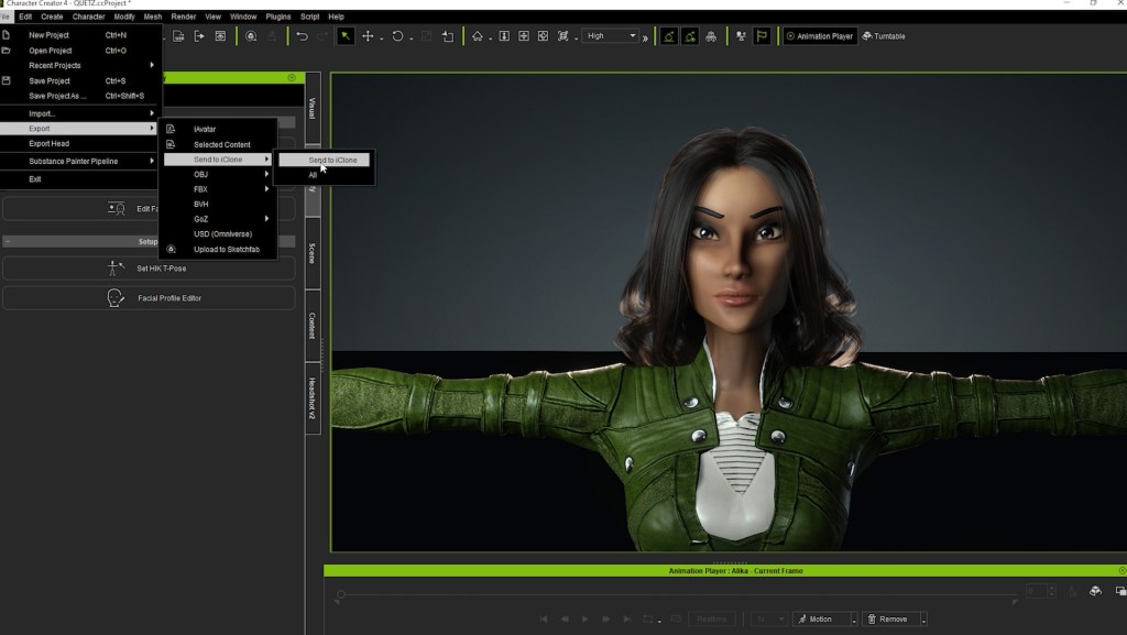 iClone pipeline is pretty seamless for character animation