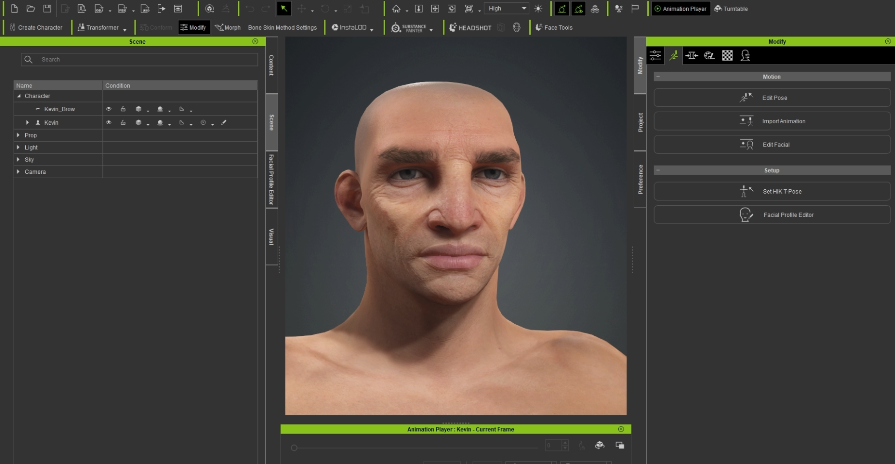 Easy Facial Rig in ZBrush with Face Tools (2/4) Detailing & Polypaint