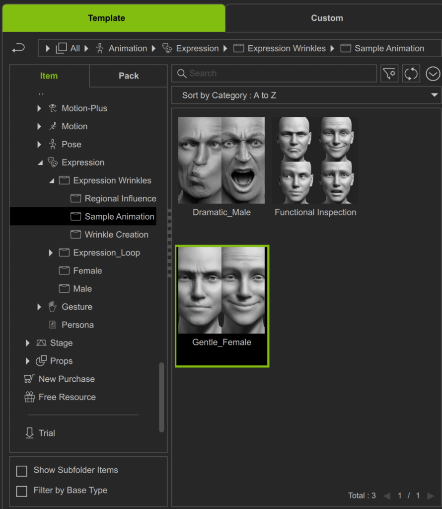 expression wrinkles in CC