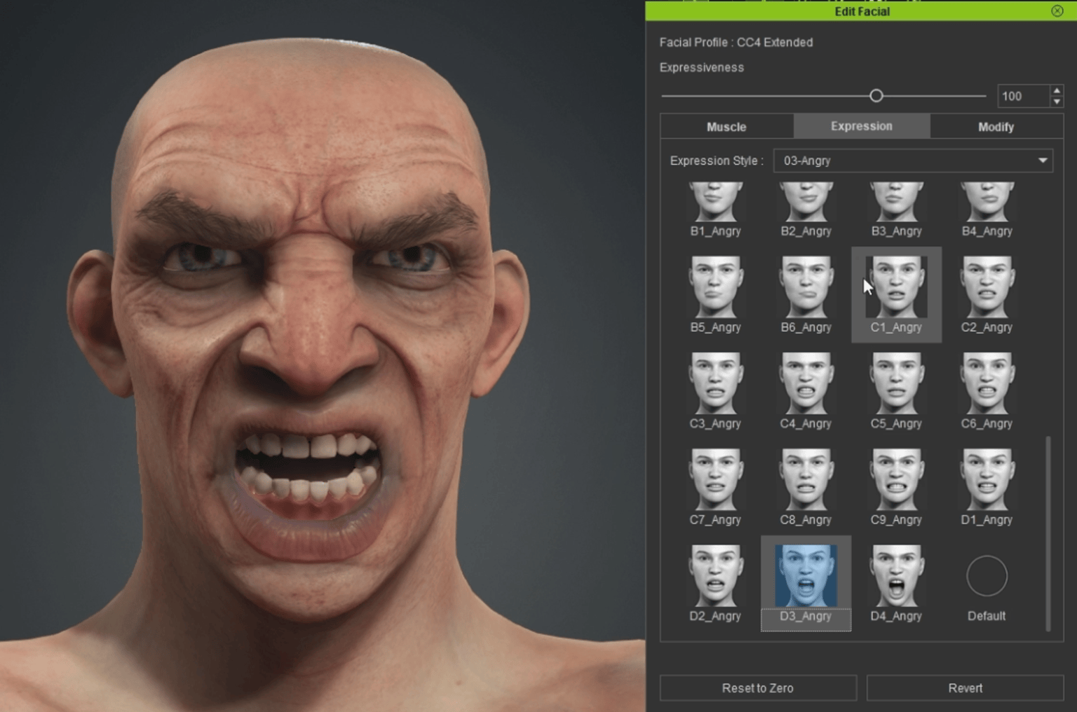 Face Rig Reference Easy Facial Rig in ZBrush with Face Tools (4/4): Animated Demo ...