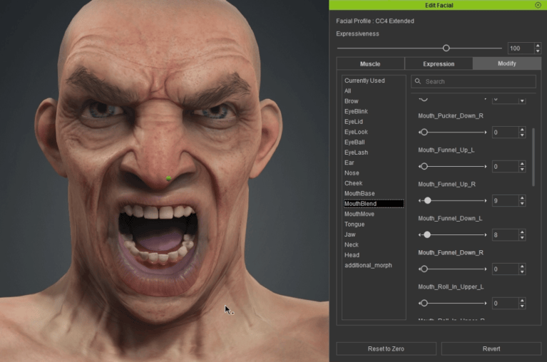 Easy Facial Rig in ZBrush with Face Tools (4/4): Animated Demo ...