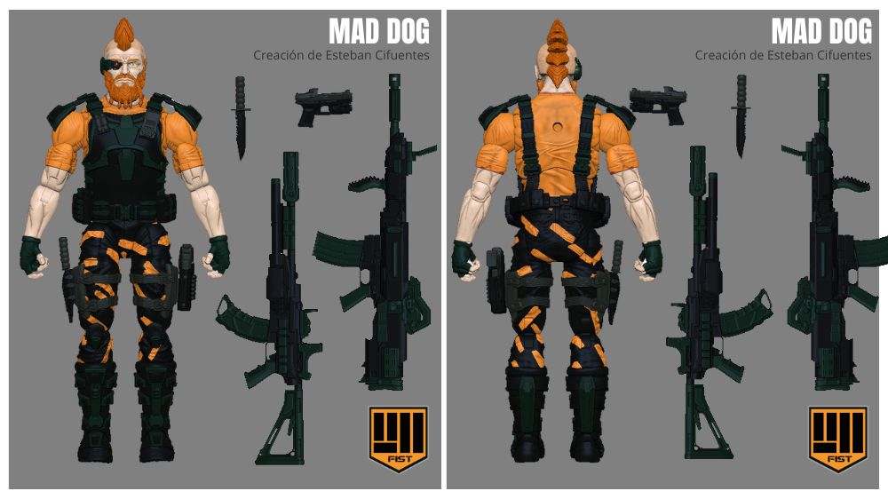 FIST - action figures made by Esteban Cifuentes