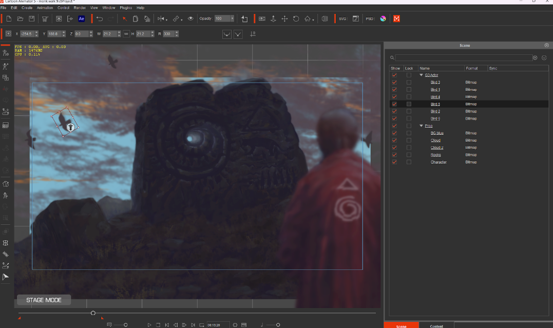 How a Digital Painter creates Animated Drawings with Cartoon Animator