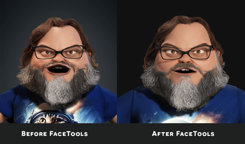 Here’s an example of how the facial expressions appeared before making adjustments with FaceTool. After refining the different facial morphs, we achieved significantly improved results.
