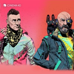 create toon-shaded character with Character Creator and Cinema 4D