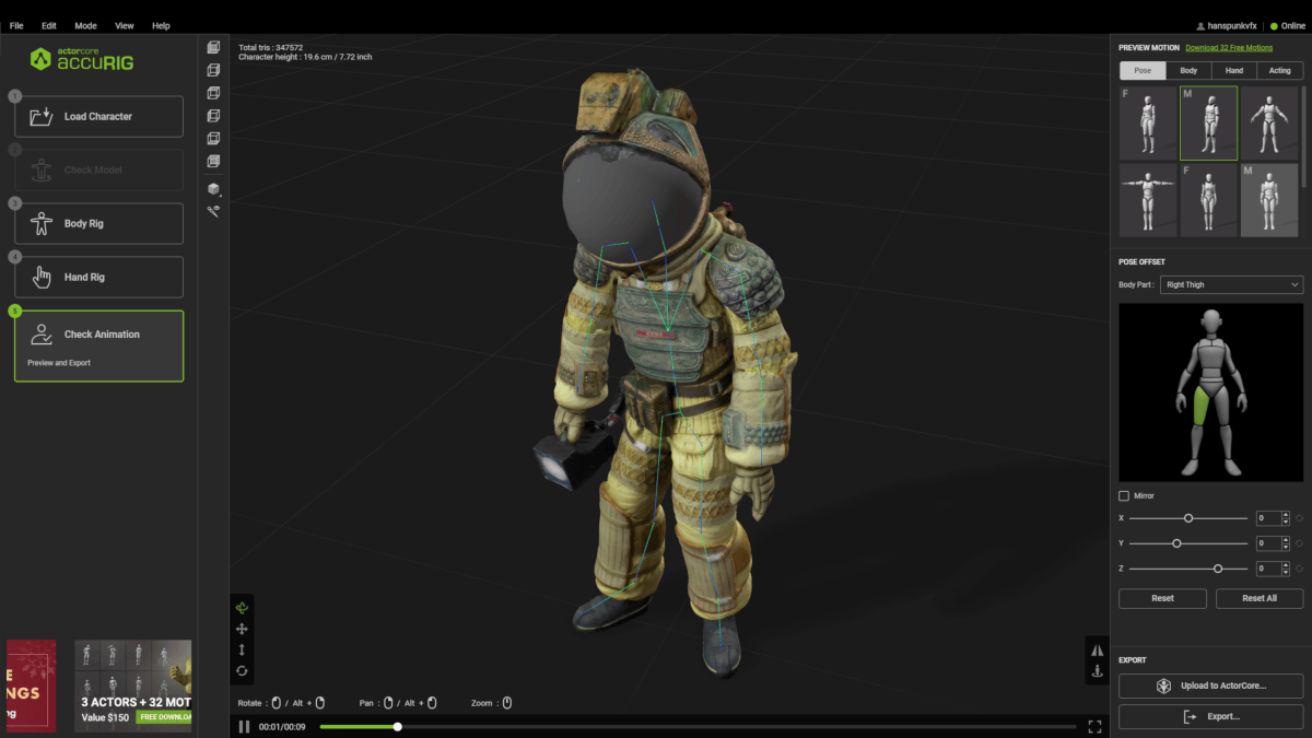 Replacement Animation with ActorCore: Insights from JP’s Bench ...