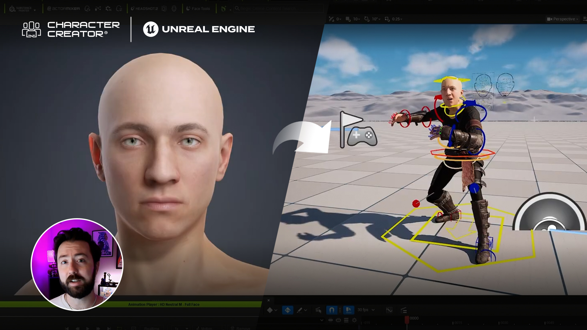Michael Deliso from Deli Productions shows his creation path with the latest Character Creator 5. His honest review helps the Unreal 3d community to dive in to the easy character tools.