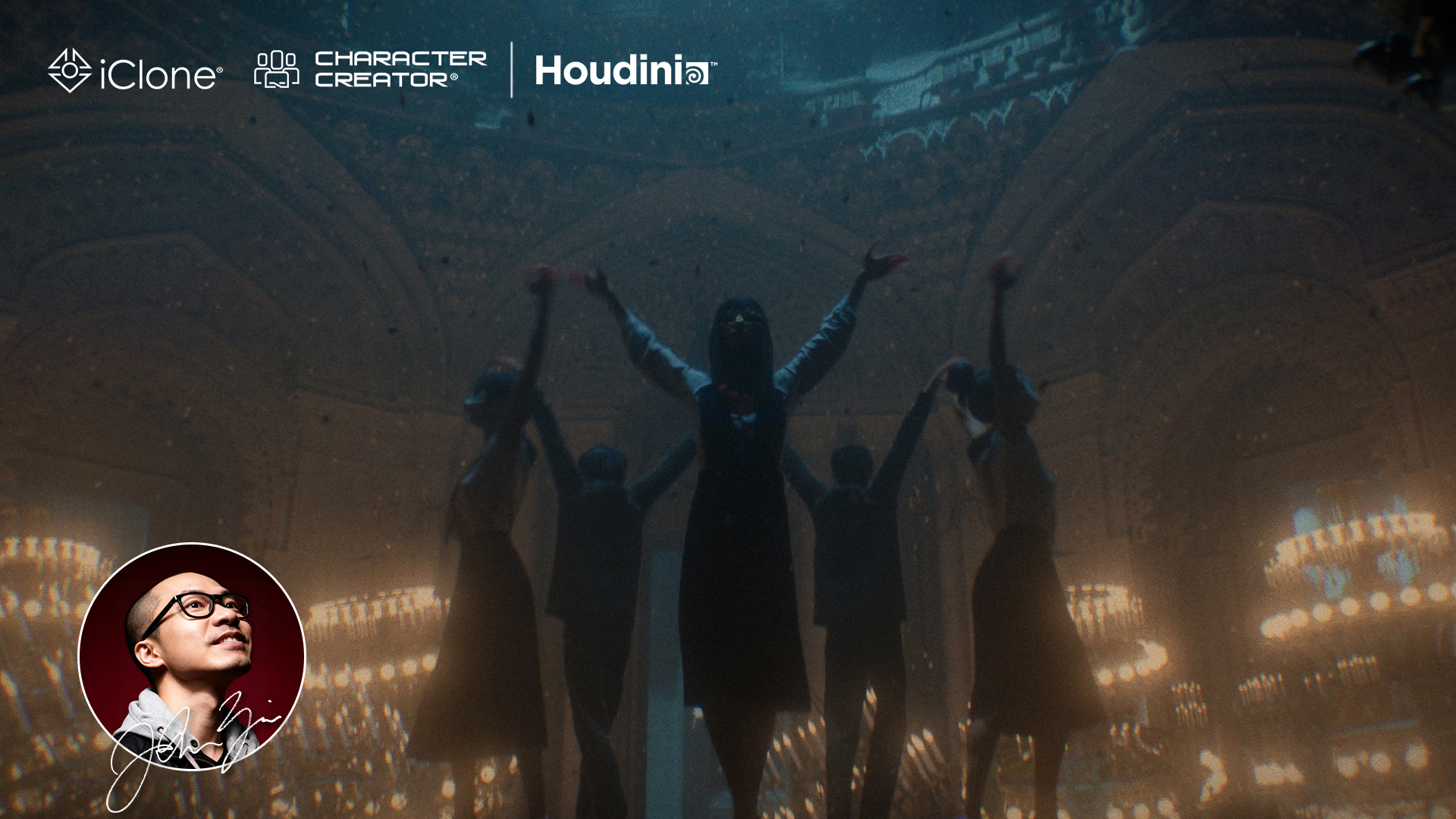 reallusion.com - Mesmerizing masquerade inspired by Satoshi Kon - Character Creator, iClone and Houdini Pipeline - Reallusion Magazine