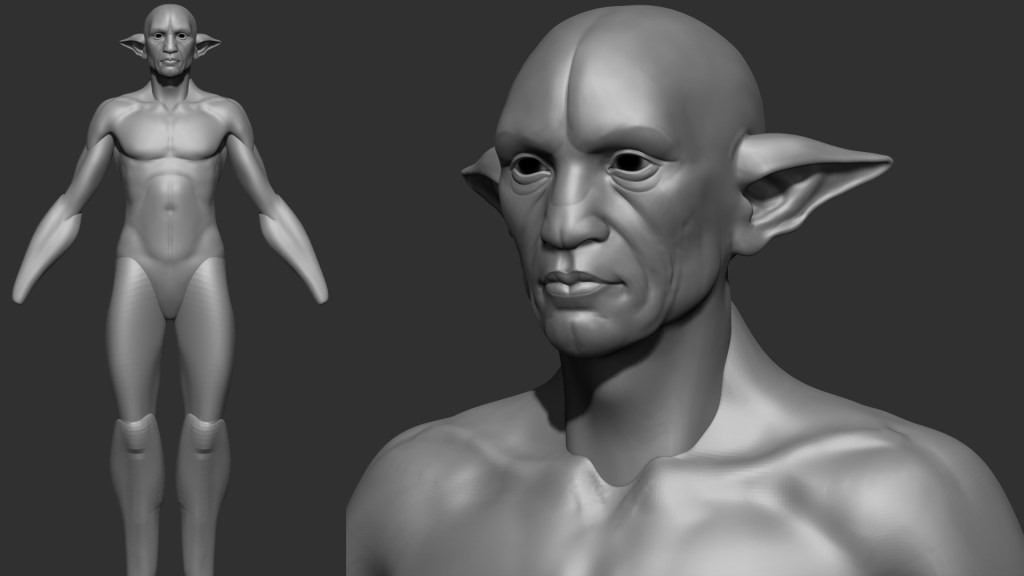 Base sculpt and Character Creator HeadShot 