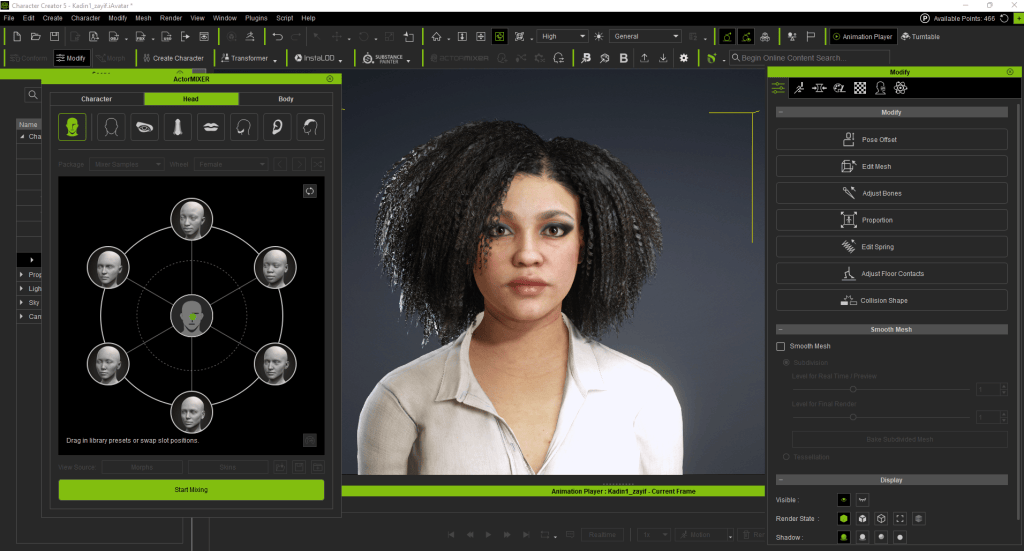 Create crowds fast with Character Creator 5 ActorMIXER function