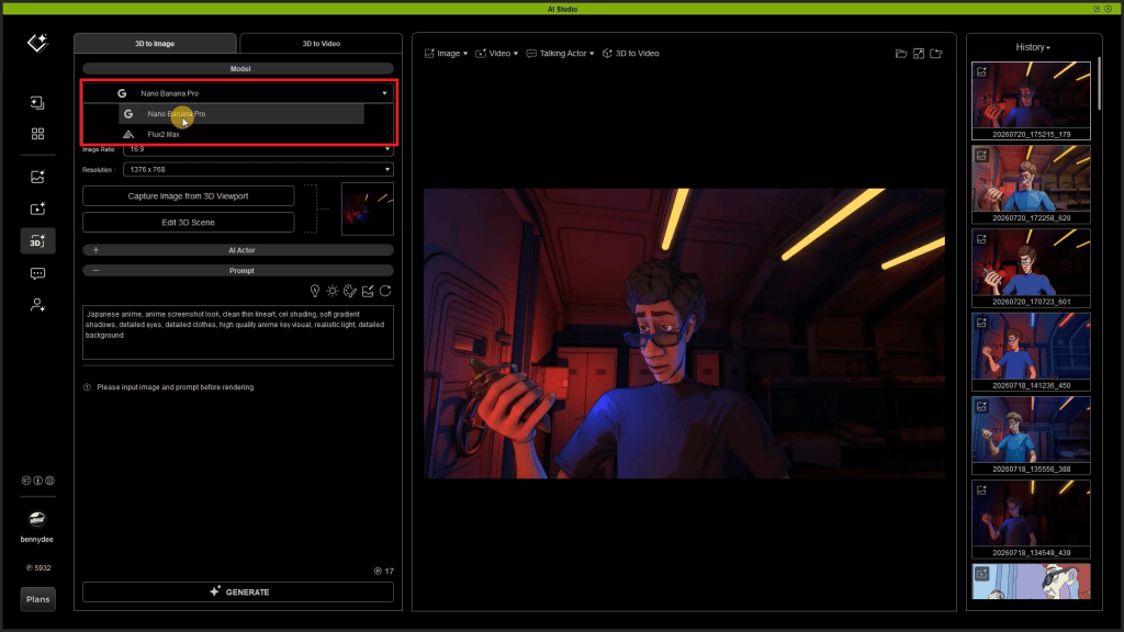 Select AI image Model