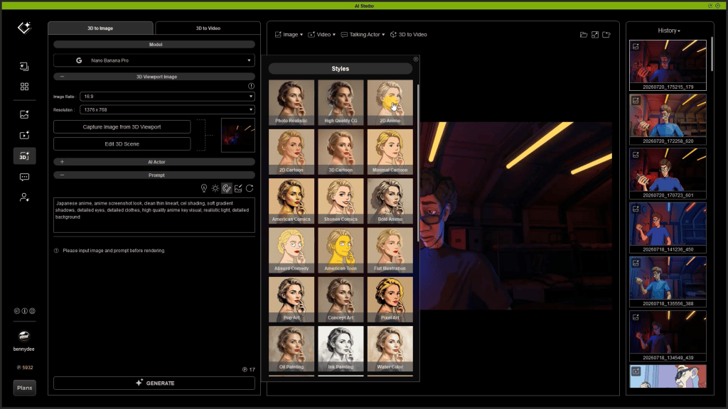 Choose Preset AI style