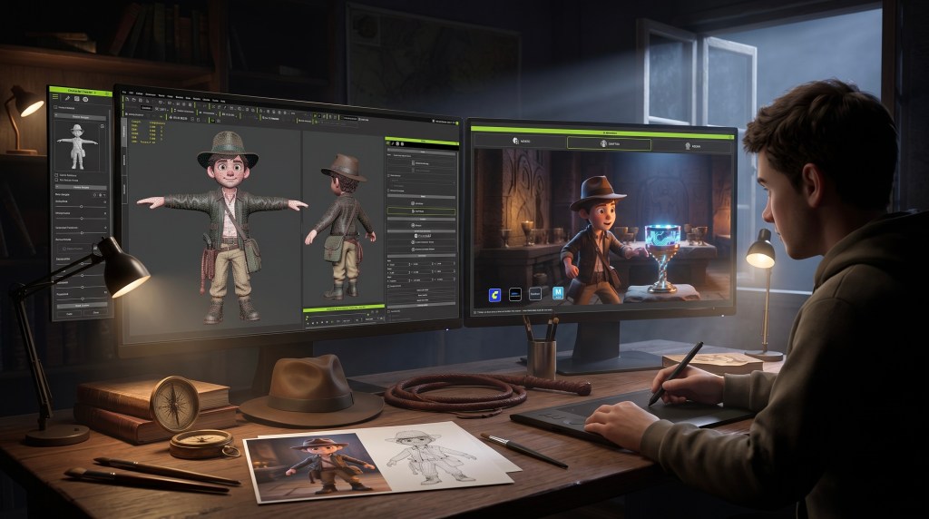 AI Holy Grail: Mastering Generative AI with 3D Assets and AI Studio