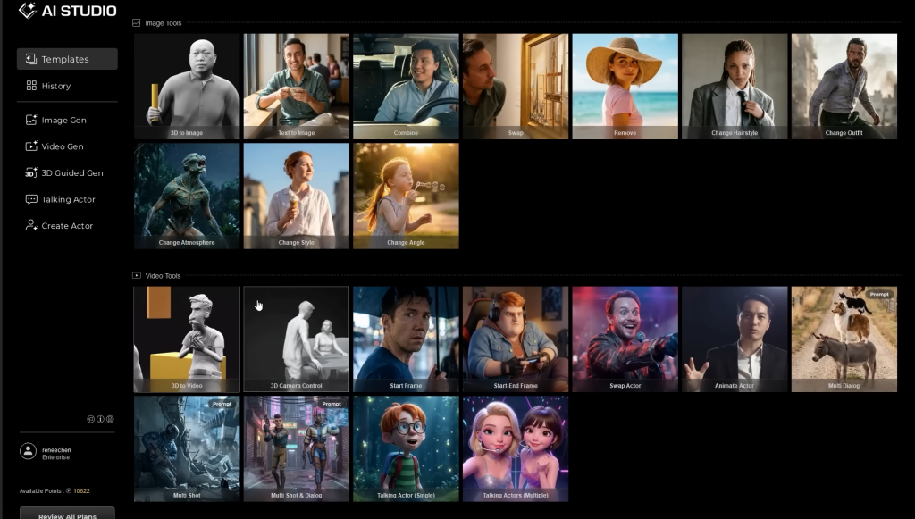 AI Studio operates by training a dedicated AI model based on your Character Creator 5 character. This ensures that across multiple shots and prompts, the AI-generated output maintains the exact likeness and characteristics of your original 3D asset.