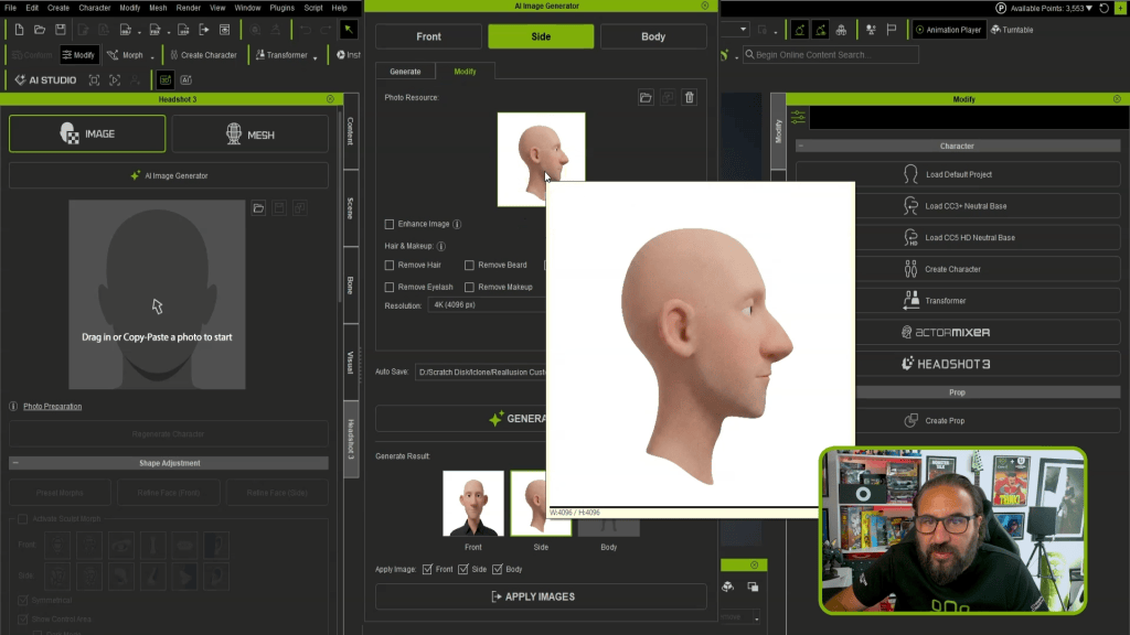 The Headshot 3 Side profile is especially important. A character might have the perfect silhouette from the front, but if the nose, jaw, or back of the head doesn't match the concept, it can quickly lose that original design.